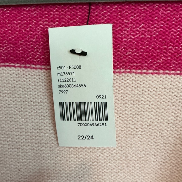 LANE BRYANT PLUS SIZE 22 24 LONG CARDIGAN COLORBLOCK SWEATER PINK RANGE‎ YELLOW - Picture 6 of 7